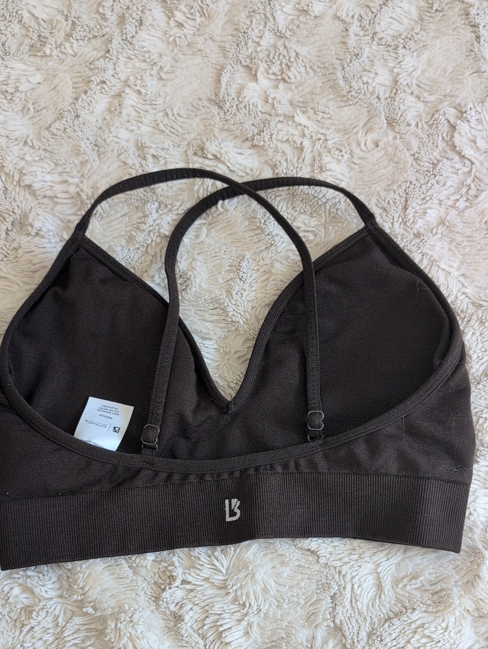 BuffBunny Black Strappy Sports Bralette